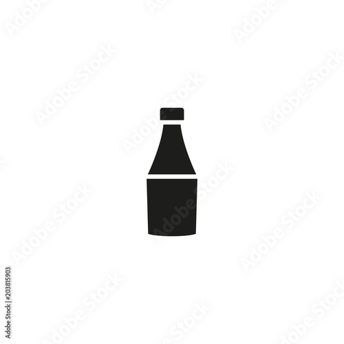 sauce bottle icon. sign design