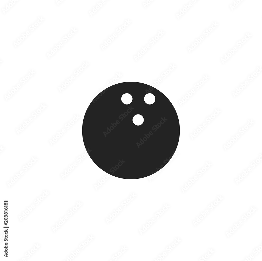 bowling ball icon. sign design bowling ball icon. sign design