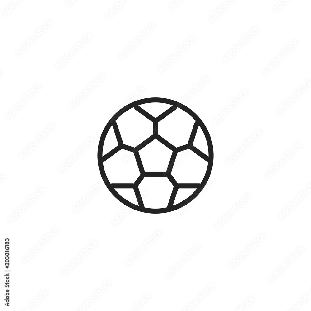 soccer ball icon. sign design