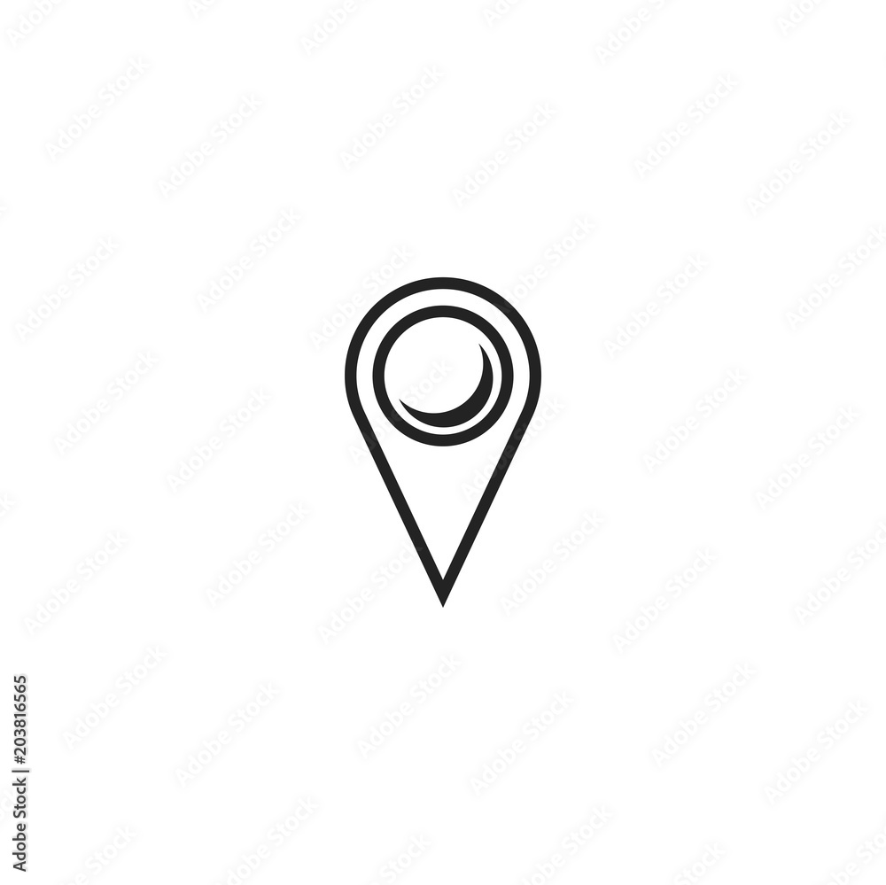 map pin icon. sign design map pin icon. sign design