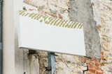 signboard on the wall