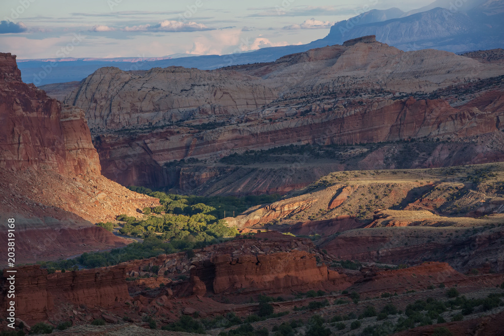 Spectacular landscapes of Capitol reef National park in Utah, USA Spectacular landscapes of Capitol reef National park in Utah, USA
