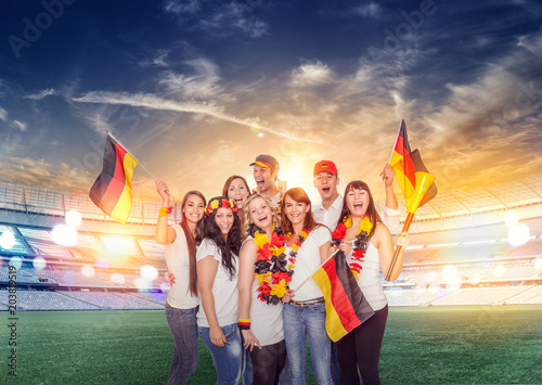 german fans in stadion