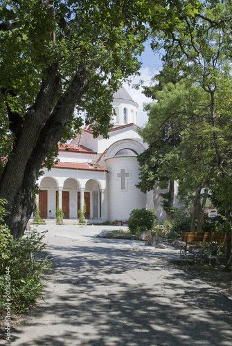 Crimea. The Church of the Intercession of the blessed virgin Mary in Lower Oreanda photo
