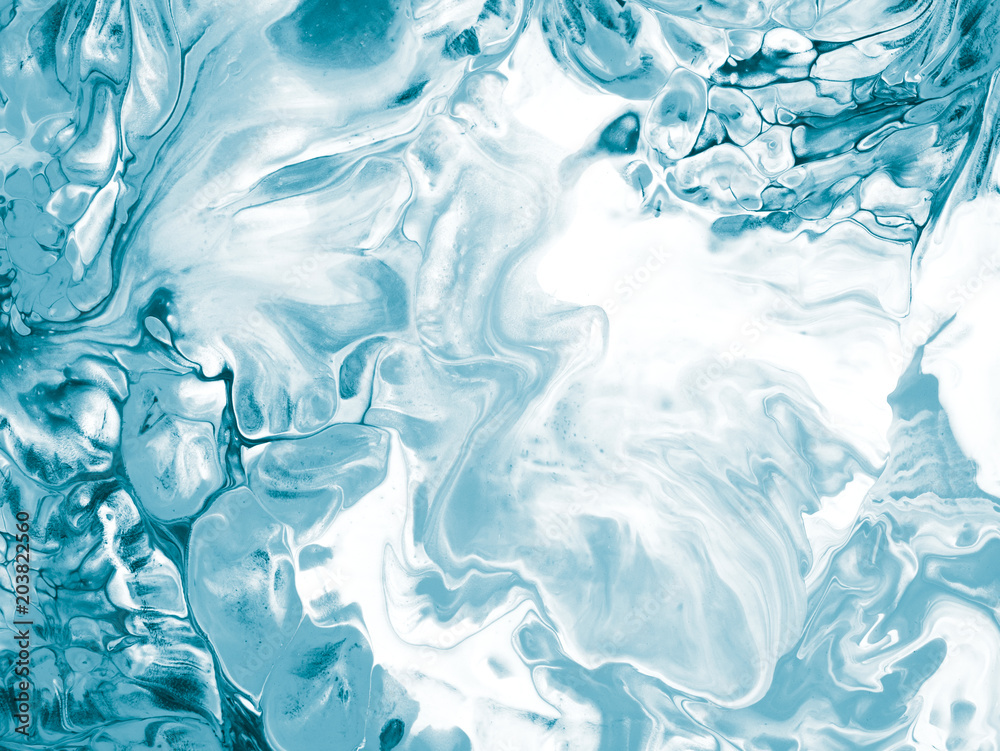 Blue marble abstract hand painted background Blue marble abstract hand painted background