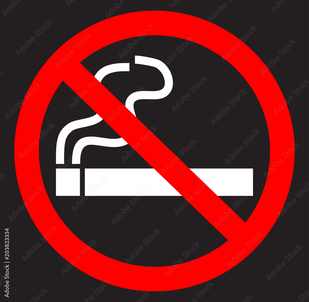 No smoking flat icon No smoking flat icon