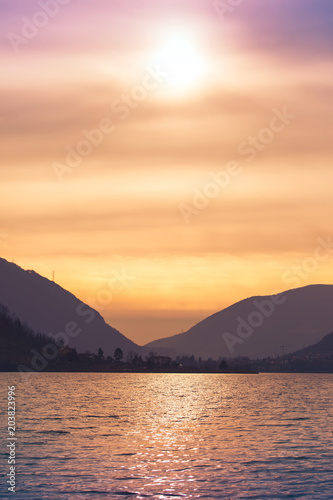 Lake Endine at sunset