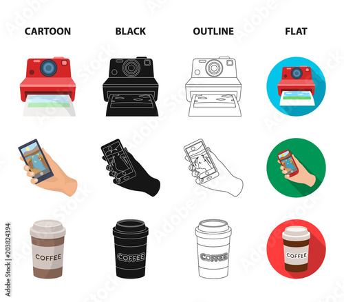 Hipster, fashion, style, subculture .Hipster style set collection icons in cartoon,black,outline,flat style vector symbol stock illustration web.