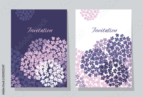 violet hydrangea round bouq...