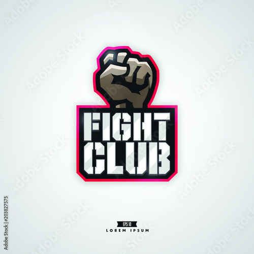 Modern professional fight club logo design.