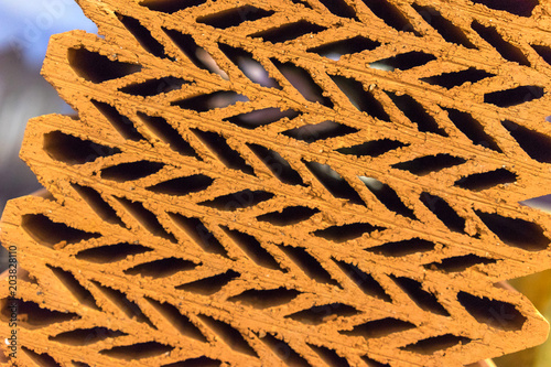 The structure of the brick....