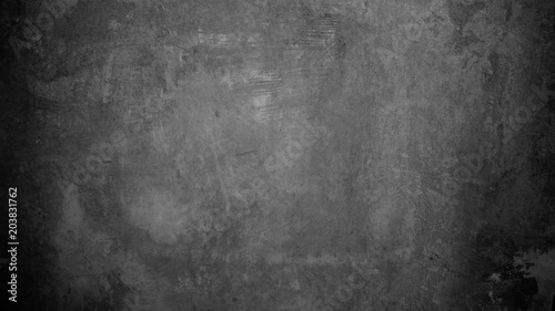 Abstract Grunge black grey concrete Texture