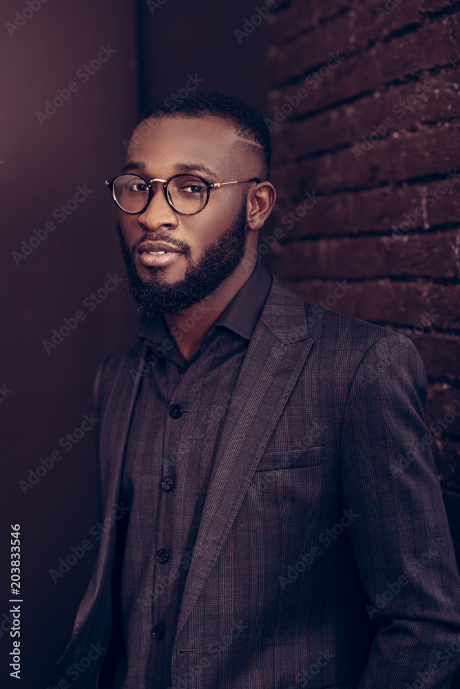 Fototapeta premium Smart young man wearing glasses
