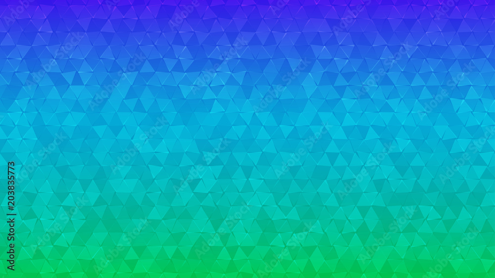 Abstract background of small triangles in blue and green colors. Abstract background of small triangles in blue and green colors.