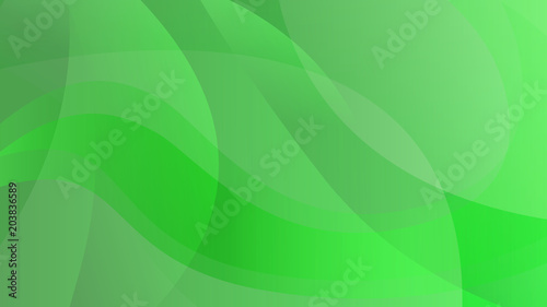 Abstract bright green color motion background. Elegant eco round gradient shapes texture for software design, web, apps wallpaper