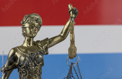 Human Rights Act and Justice Concept , Luxembourg Flag photo