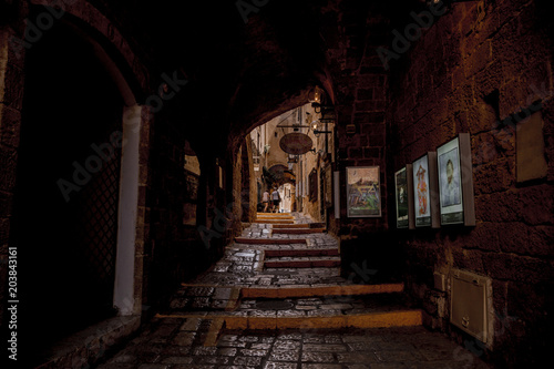Ancient arabic city street © GotovyyStock