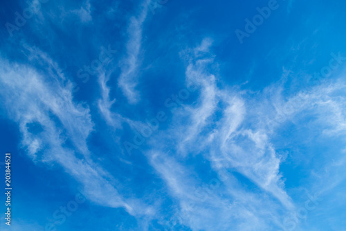 Wallpaper Mural clouds on a blue evening sky Torontodigital.ca
