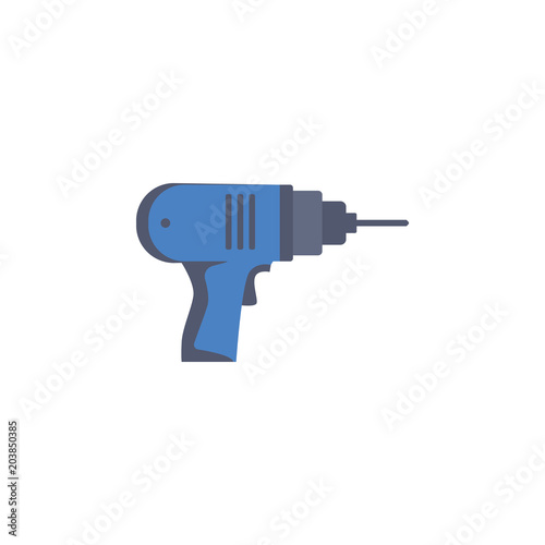 colored hand drill illustration. Element of construction tools for mobile concept and web apps. Detailed hand drill illustration can be used for web and mobile. Premium icon