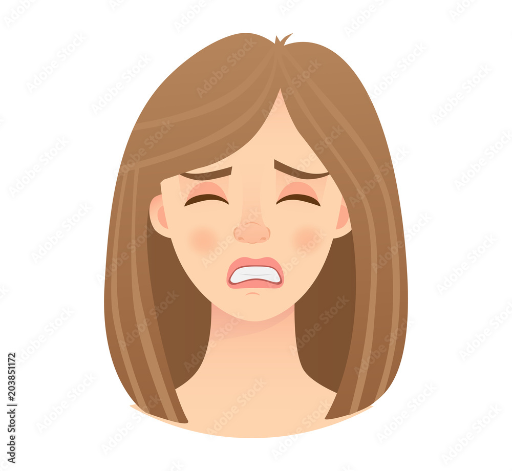 emotions of womans face emotions of womans face
