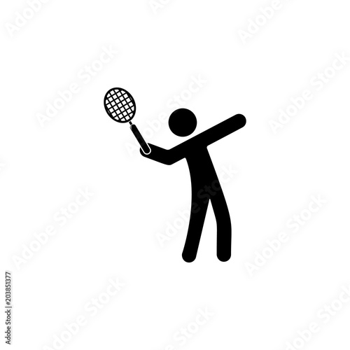 tennis player illustration. Element of sport for mobile concept and web apps. Detailed tennis player illustration can be used for web and mobile. Premium icon