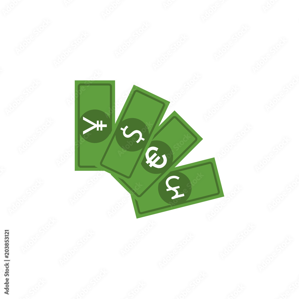 banknotes of different countries colored icon. Element of bankings for mobile concept and web apps. Detailed banknotes of different countries colored icon banknotes of different countries colored icon. Element of bankings for mobile concept and web apps. Detailed banknotes of different countries colored icon