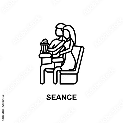 lovers of cinema icon. Element of cinema for mobile concept and web apps. Thin line lovers of cinema icon can be used for web and mobile. Premium icon