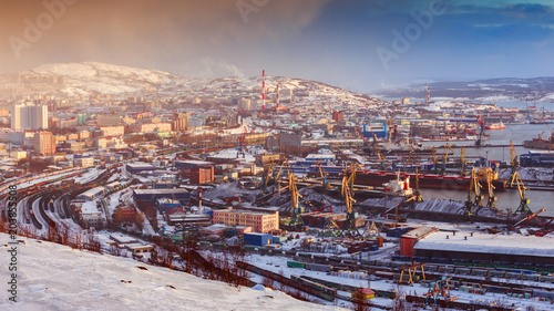 panoramic view Murmansk, Russia
