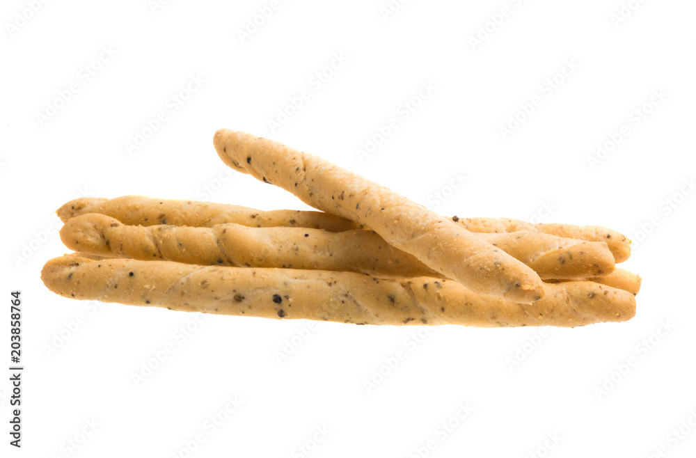 grissini with olives isolated grissini with olives isolated