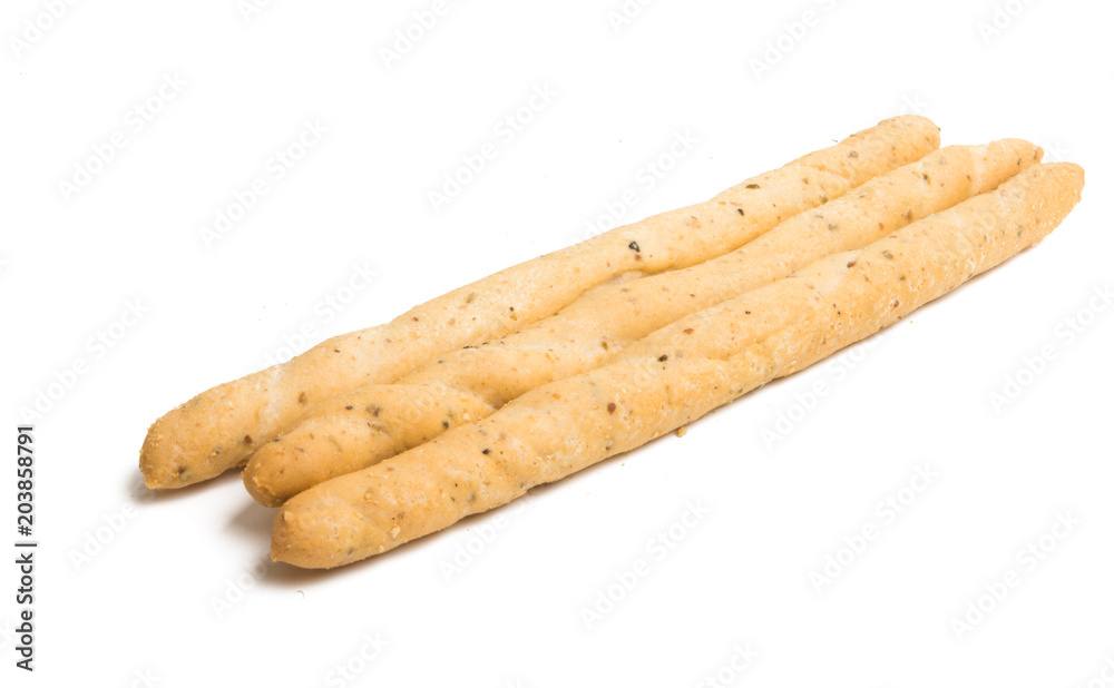 grissini with olives isolated grissini with olives isolated