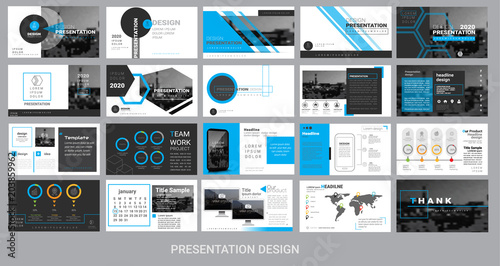 presentation template for promotion, advertising, flyer, brochure, product, report, banner, business, modern style on black and cyan color background. vector illustration