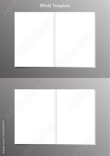 Bifold template, Brochure theme, Report background Standard white page model