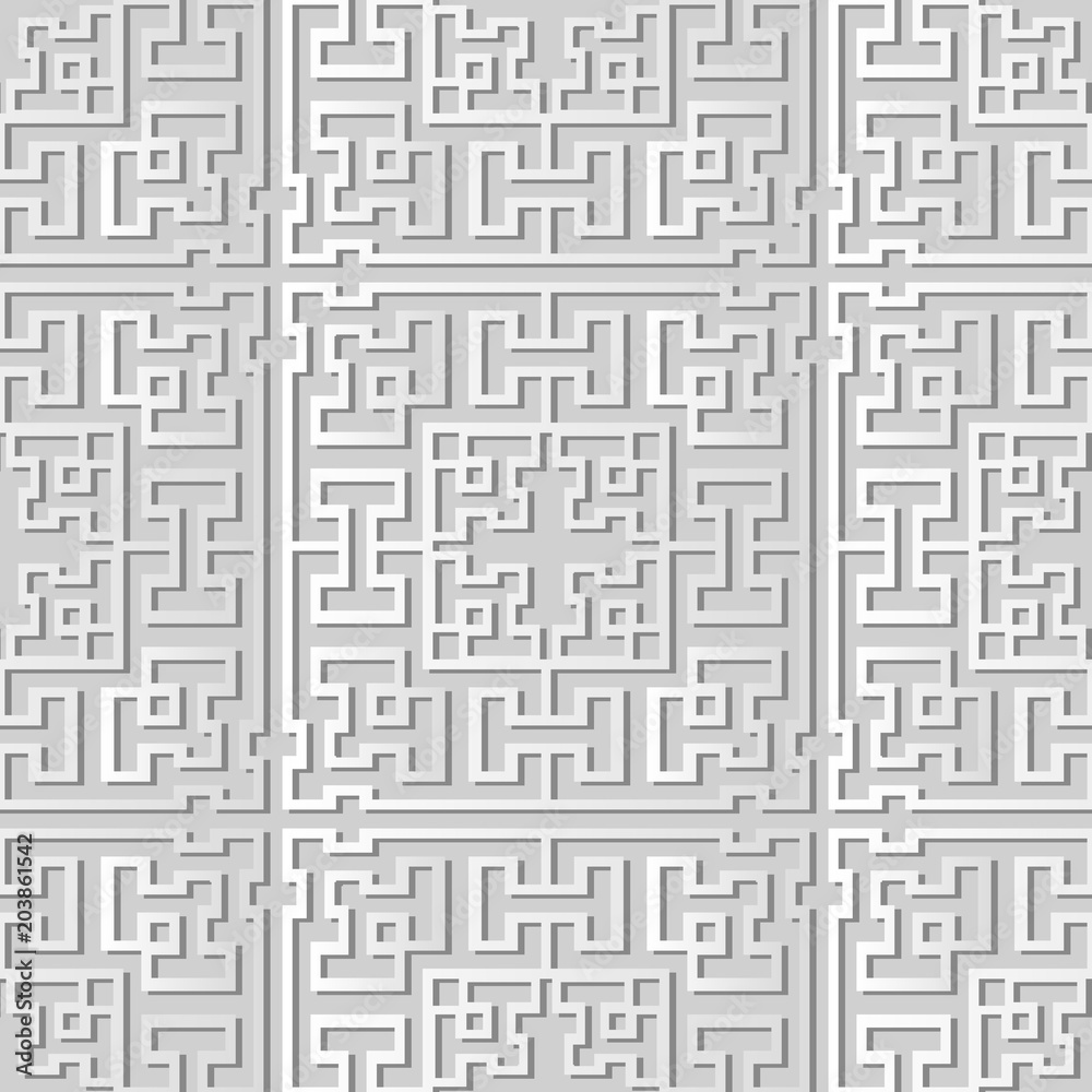 3D white paper art Square Geometry Cross Tracer Frame 3D white paper art Square Geometry Cross Tracer Frame