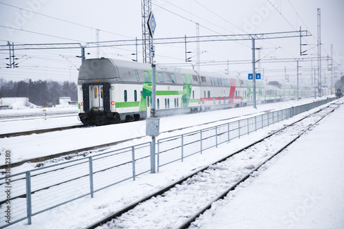 Train at rovaniemi station