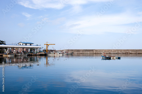 Fishing village port in Yeongdeok-gun, Korea.