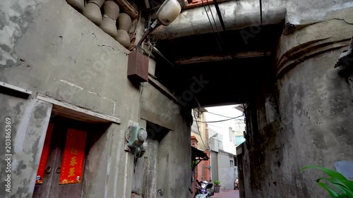 Scene of the Lukang old street. photo
