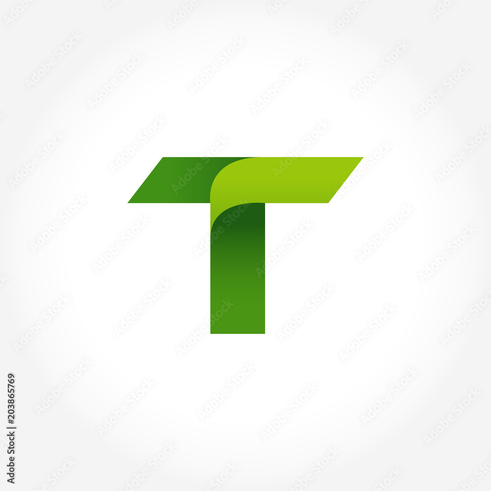 letter T logo template vector in gradients style letter T logo template vector in gradients style