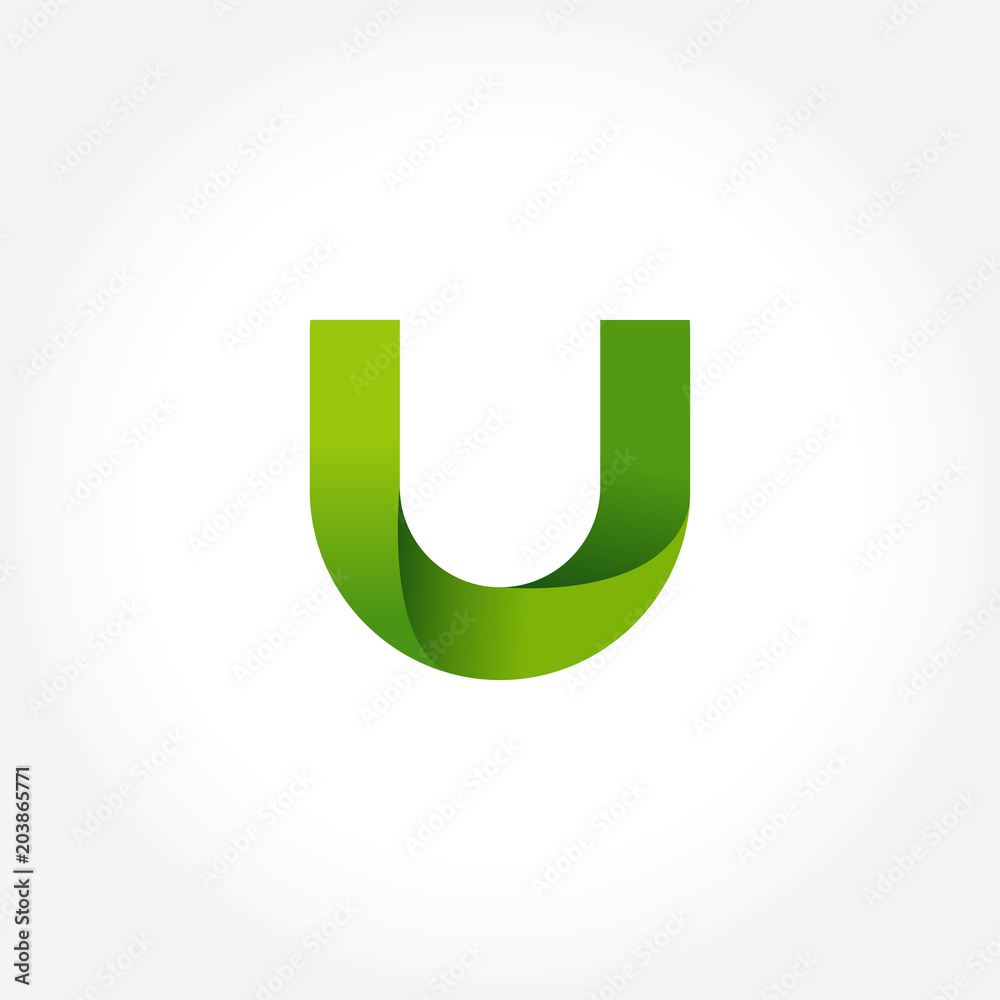 letter U logo template vector in gradients style letter U logo template vector in gradients style