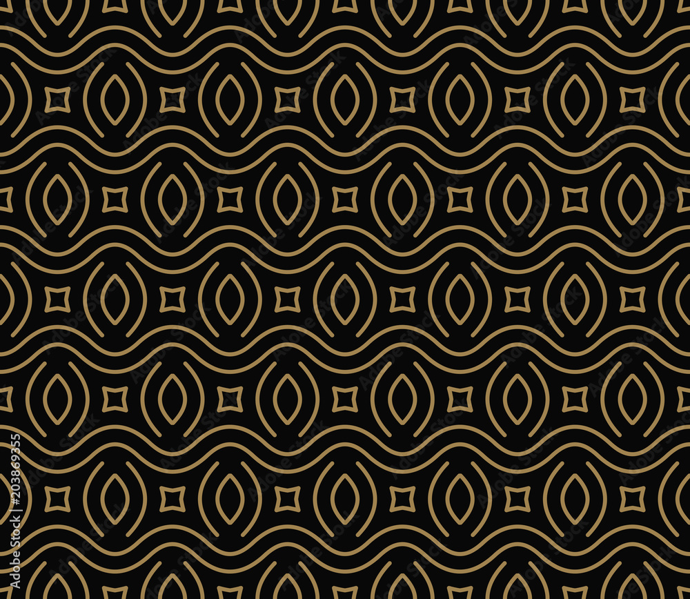 Modern Luxury stylish geometric textures with lines seamless patterns