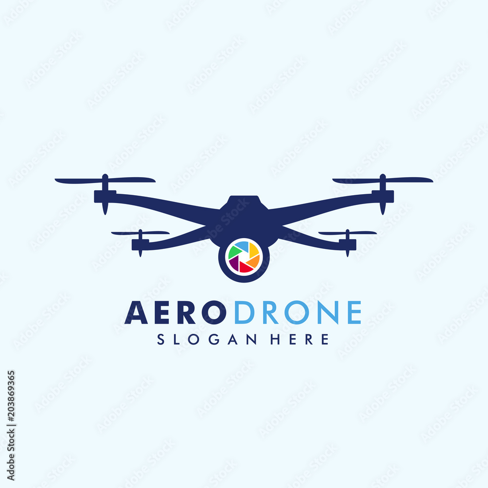 drone logo template vector icon. photography drone vector. quadcopter vector icon drone logo template vector icon. photography drone vector. quadcopter vector icon