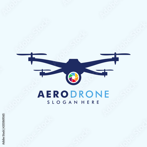 drone logo template vector icon. photography drone vector. quadcopter vector icon