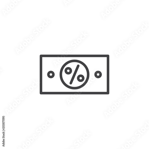 Percent money outline icon. linear style sign for mobile concept and web design. Percentage money simple line vector icon. Symbol, logo illustration. Pixel perfect vector graphics Free Download Percent money outline icon. linear style sign for mobile concept and web design. Percentage money simple line vector icon. Symbol, logo illustration. Pixel perfect vector graphics - GFXLoad