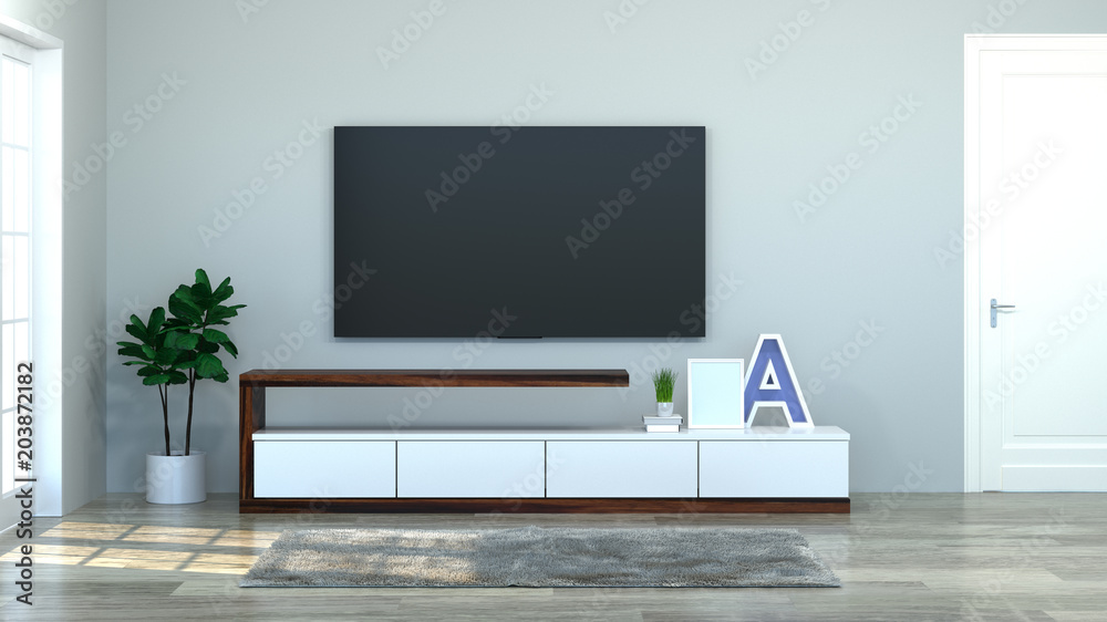 modern Tv wood cabinet in empty room interior background 3d illustration home designs,background shelves and books on the desk in front of wall empty wall modern Tv wood cabinet in empty room interior background 3d illustration home designs,background shelves and books on the desk in front of wall empty wall