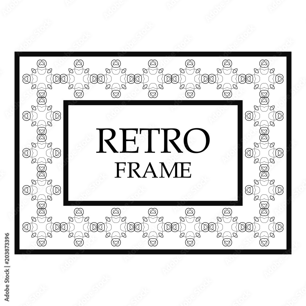 Vintage ornamental frame