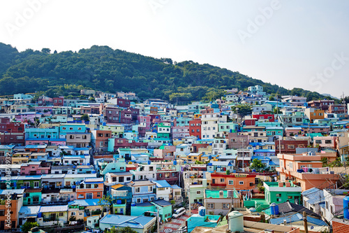 Gamcheon Culture Village is a popular tourist site in Busan, South Korea. © photo_HYANG