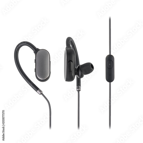 Wireless headphones Isolated on a white