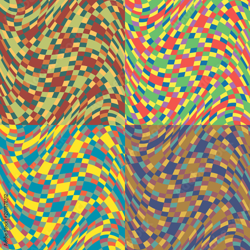 Set of vector seamless patterns