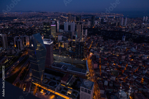 Wallpaper Mural Istanbul view from the tallest building in Europe Sapphire Torontodigital.ca