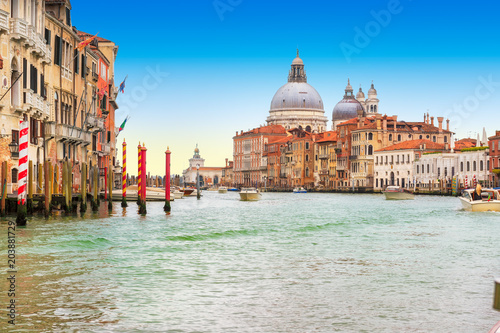 Grand canal and Basilica Santa Maria della Salute, Venice, Italy. © lucky-photo