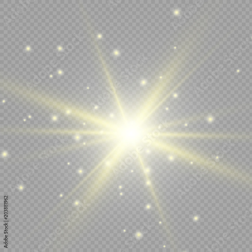 Light flare special effect. Illustration. photo